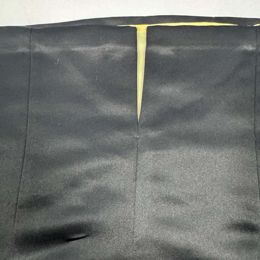 Talbots Petites Black Silk Shantung Square Neck Sheath Dress - Picture 5 of 8